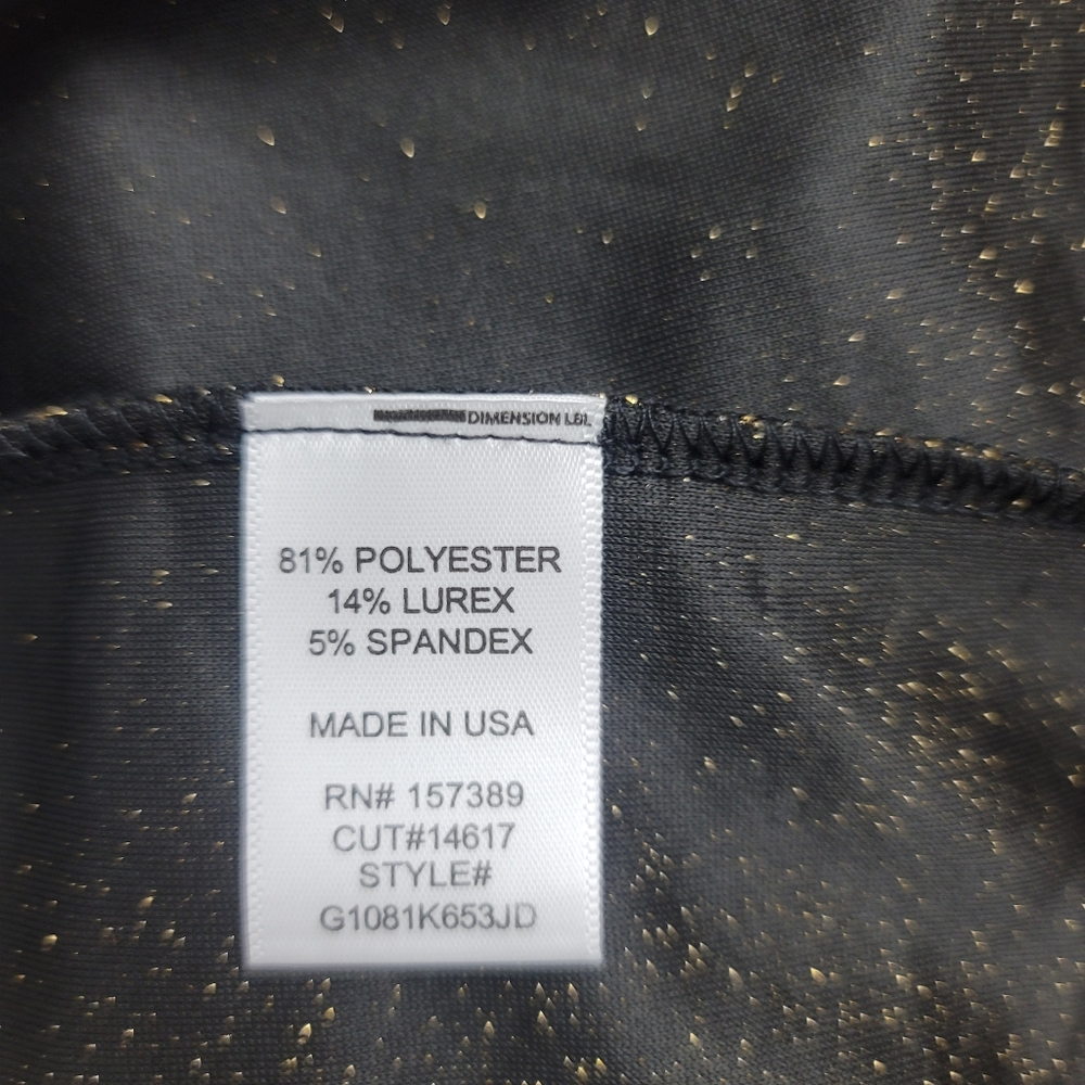 OriginalityGlitzy Side Ruche Glitter Lurex Midi Skirt - Picture 9 of 12